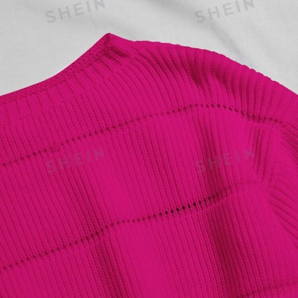 Hot Pink Pullover - Picture 2 of 3